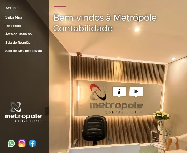 Tour virtual 360 — Metrópole Contabilidade